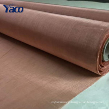 YACHAO 20mesh 40mesh 80mesh 100mesh anti rf fabric red copper wire mesh, brass screen mesh